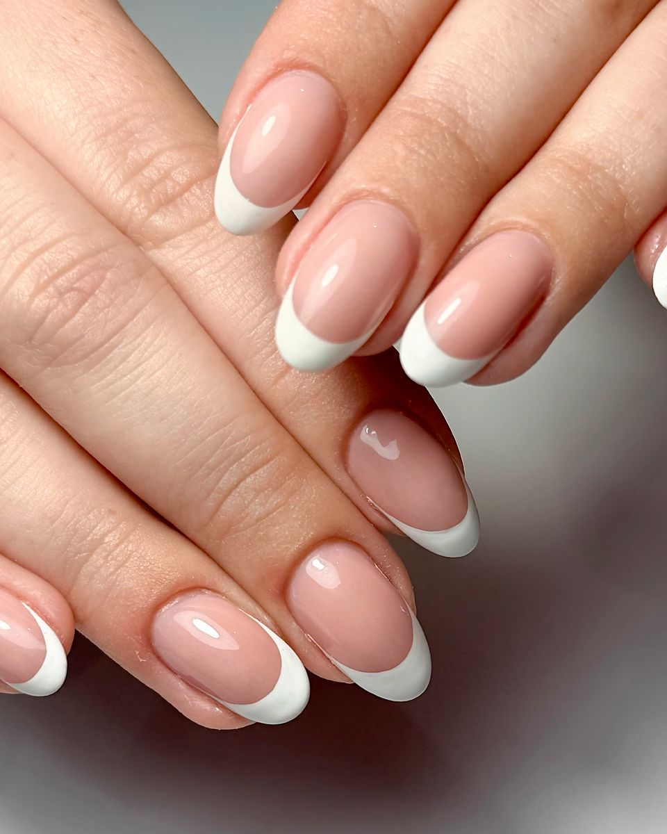 Classic French bridal manicure by The Nail Editor