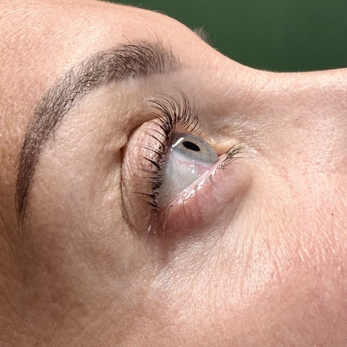 Lifted and tinted lashes by The Nail Editor